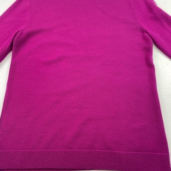 Garnet Hill Sweater Women Size Small round neck size small 100% Wool Pullover - Picture 8 of 9